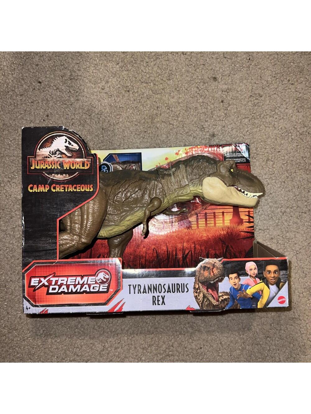 Jurassic World Tyrannosaurus Rex Extreme Damage Dinosaur figure Camp Cretaceous